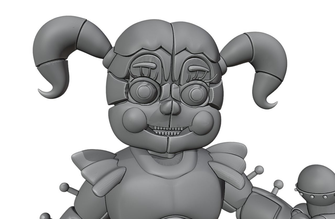 Circus Baby 3D print model_4
