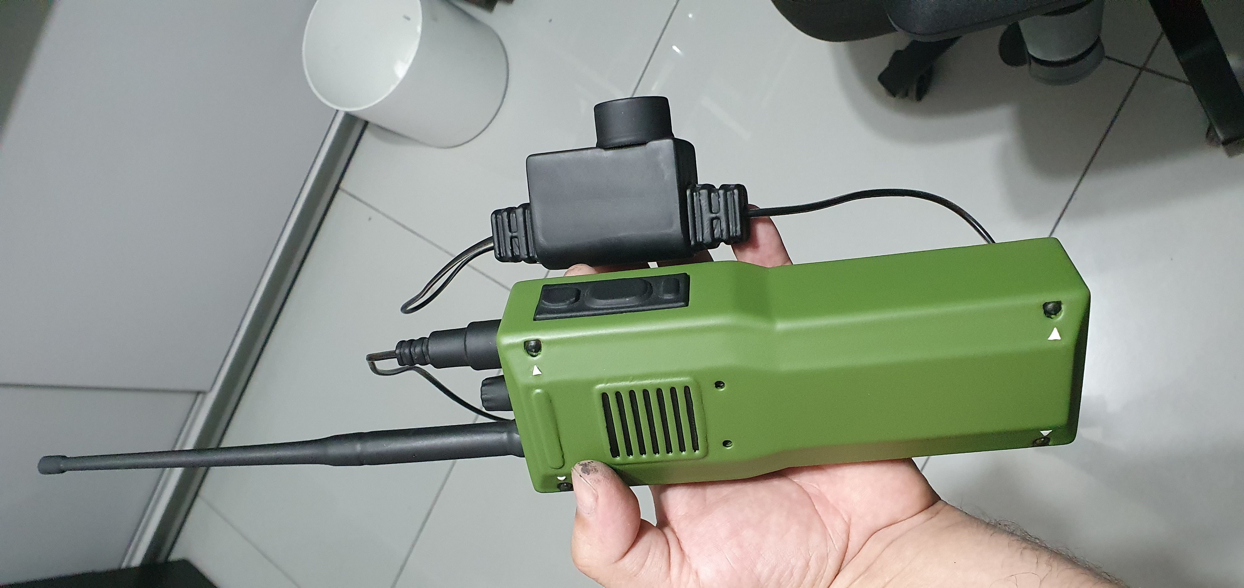 GHOST - DUMMY MILITARY TATICAL RADIO FOR COSPLAY COD MW WARZONE 3D print model_2