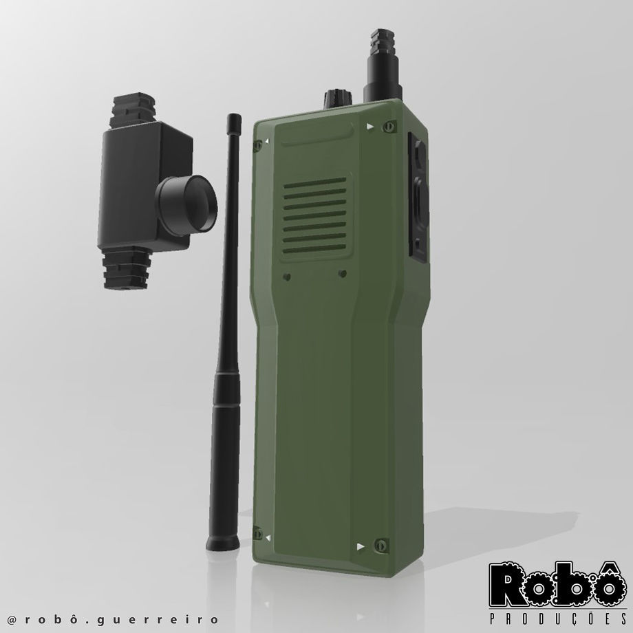 GHOST - DUMMY MILITARY TATICAL RADIO FOR COSPLAY COD MW WARZONE 3D print model_6