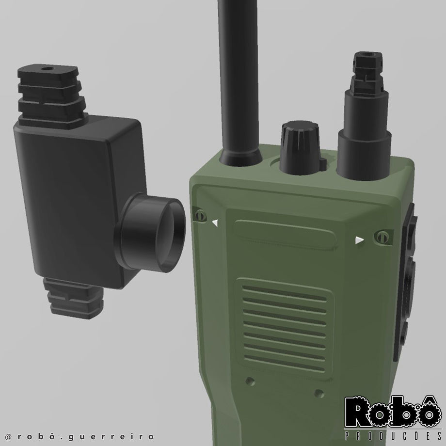 GHOST - DUMMY MILITARY TATICAL RADIO FOR COSPLAY COD MW WARZONE 3D print model_10