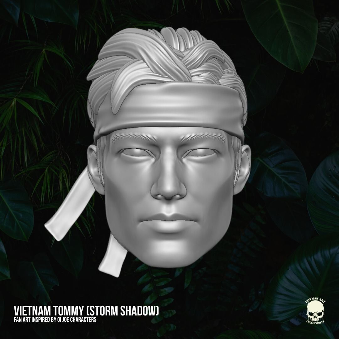 Vietnam Tommy Fan Art Kit 3D printable File For Action Figures 3D print model_16