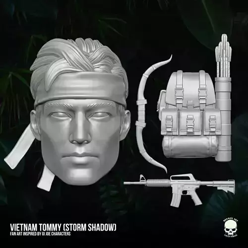 Vietnam Tommy Fan Art Kit 3D printable File For Action Figures