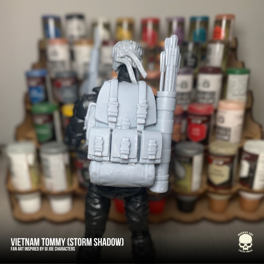 Vietnam Tommy Fan Art Kit 3D printable File For Action Figures 3D print model_7