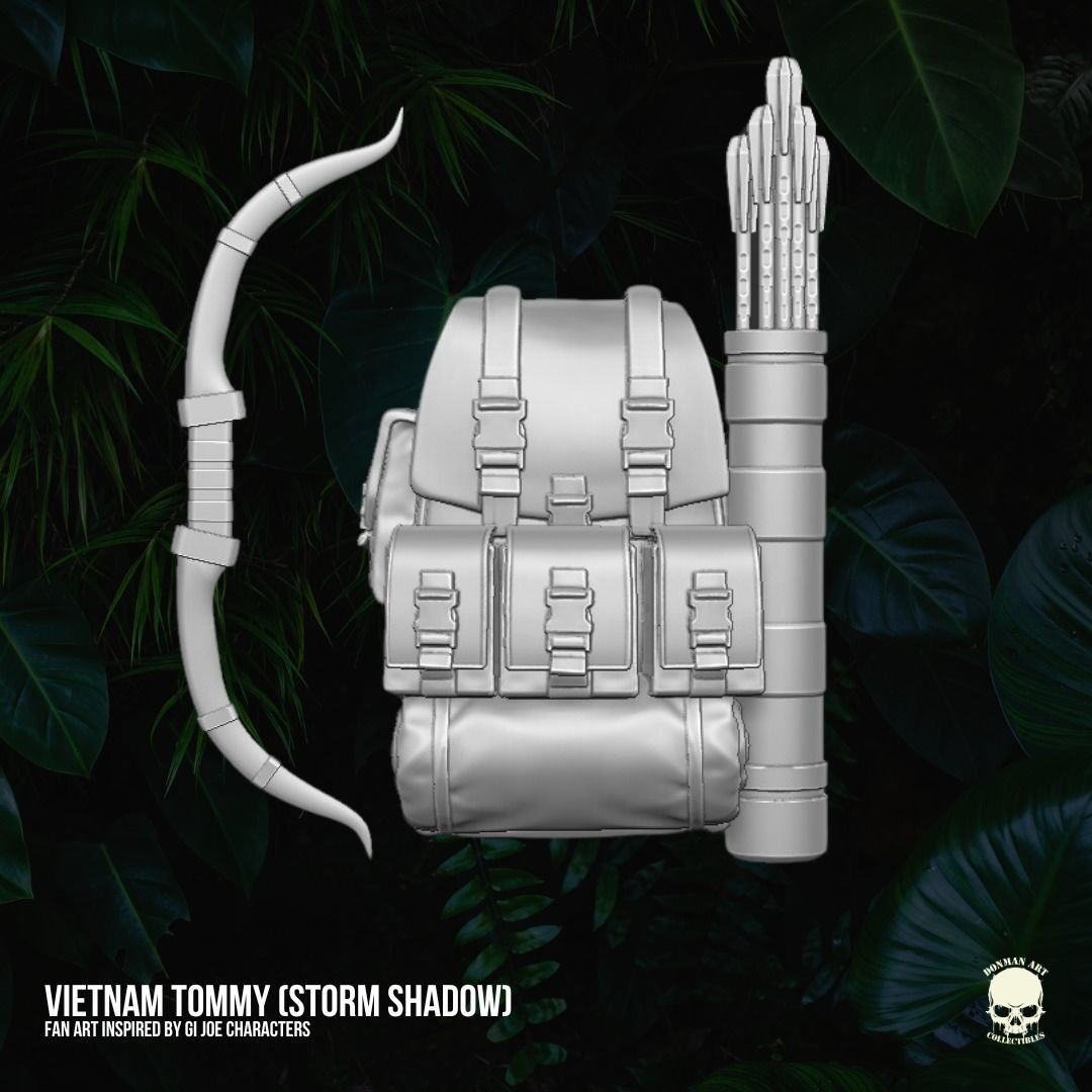 Vietnam Tommy Fan Art Kit 3D printable File For Action Figures 3D print model_14