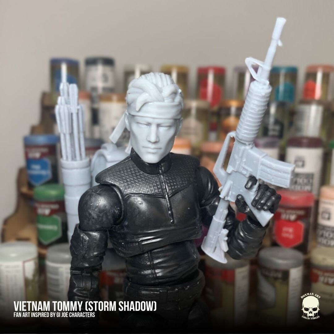 Vietnam Tommy Fan Art Kit 3D printable File For Action Figures 3D print model_1