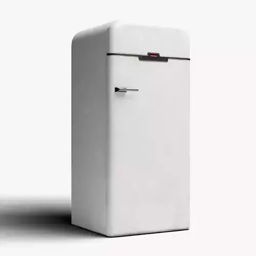3D Vintage Fridge - Game Ready