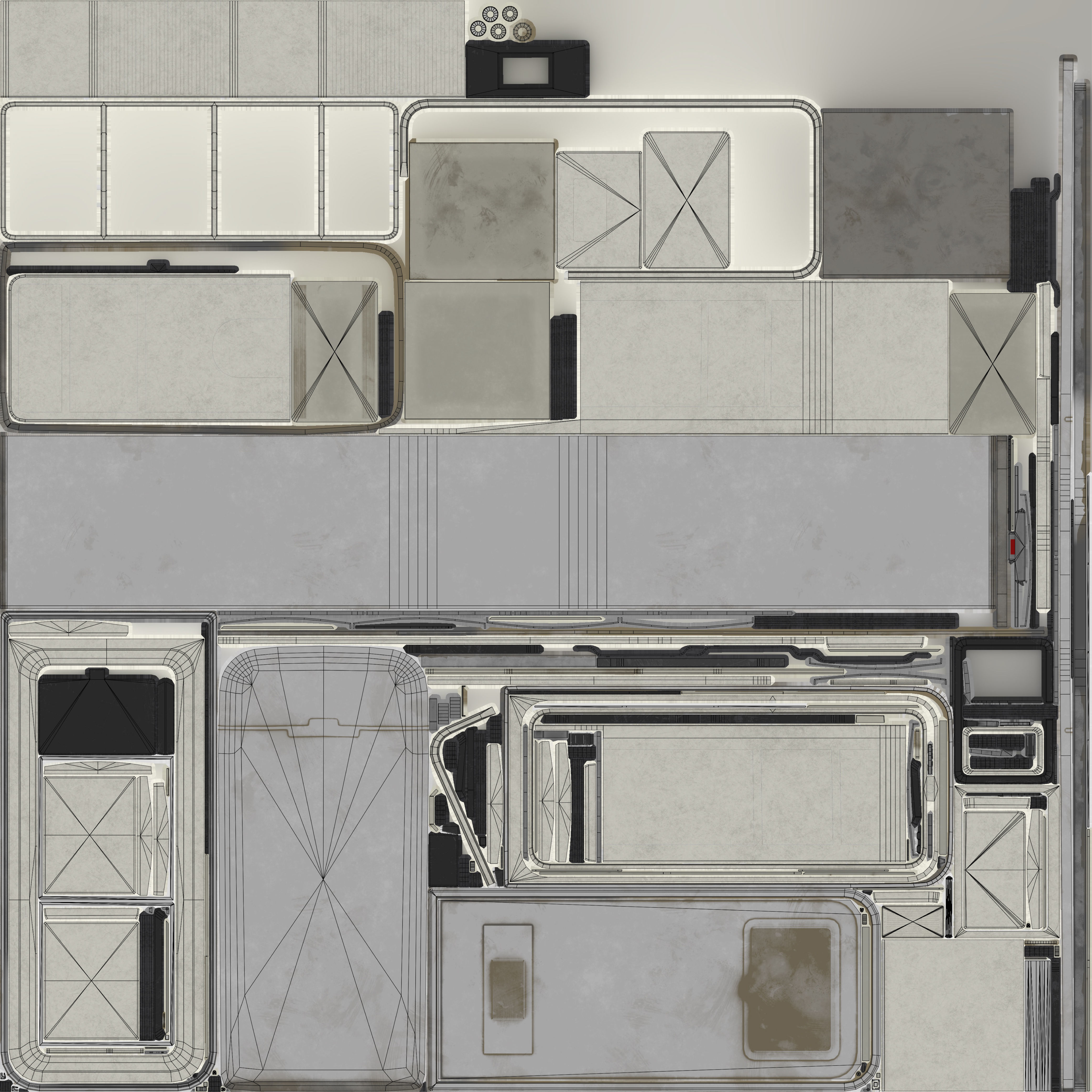 3D Vintage Fridge - Game Ready Low-poly 3D model_14