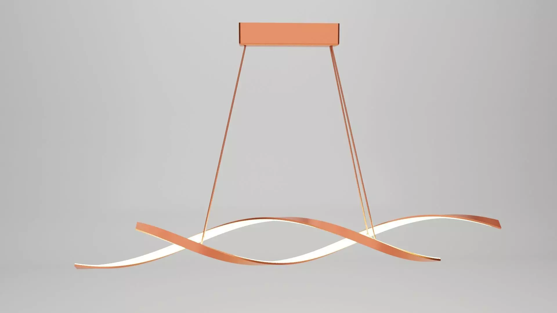 HDC Simple modern LED chandelier 3D model