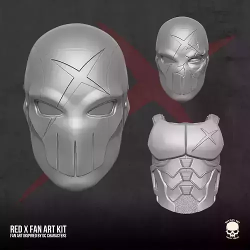 Red X fan art KIT 3D Printable Sculpt For Action Figures