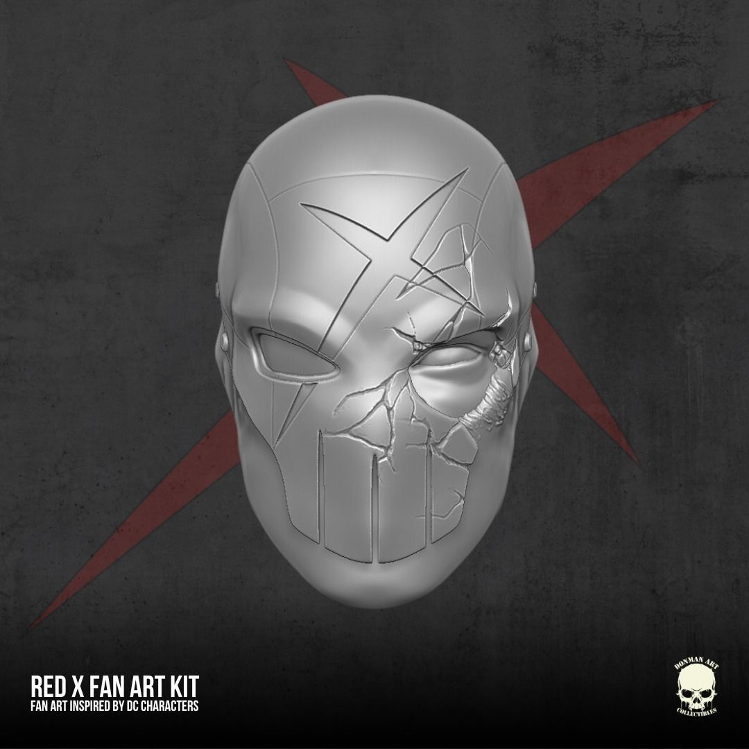 Red X fan art KIT 3D Printable Sculpt For Action Figures 3D print model_3