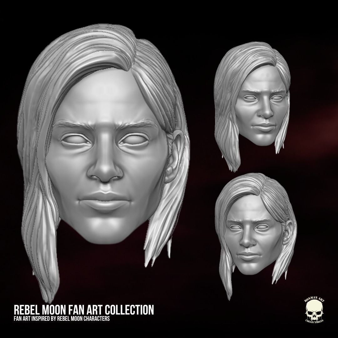 Rebel Moon Fan Art set 3D printable file for action figures 3D print model_2