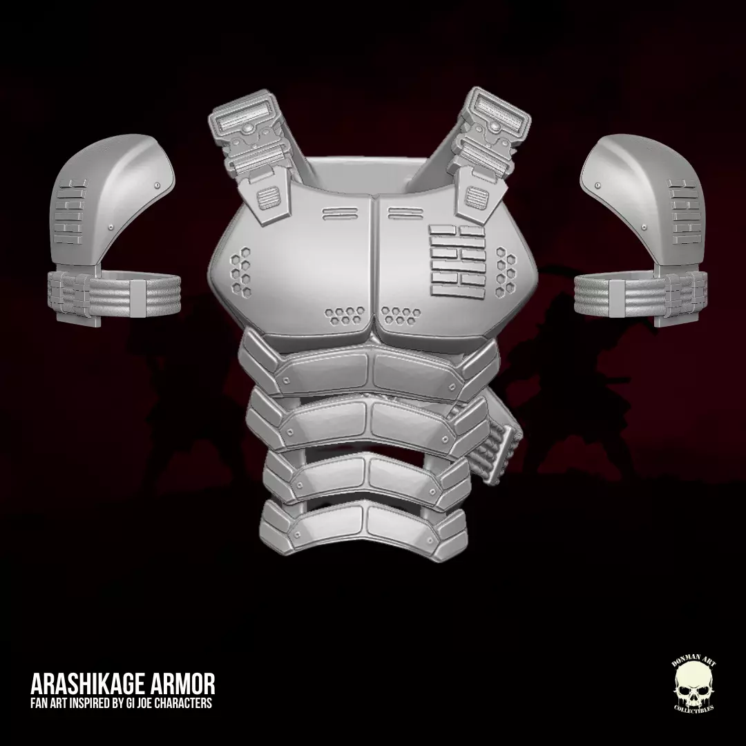 Arashikagi Armor Fan Art 3D printable File For Action Figures  3D print model_0
