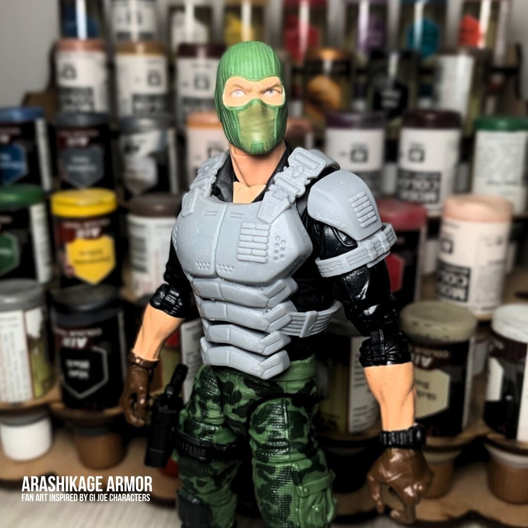 Arashikagi Armor Fan Art 3D printable File For Action Figures  3D print model_14