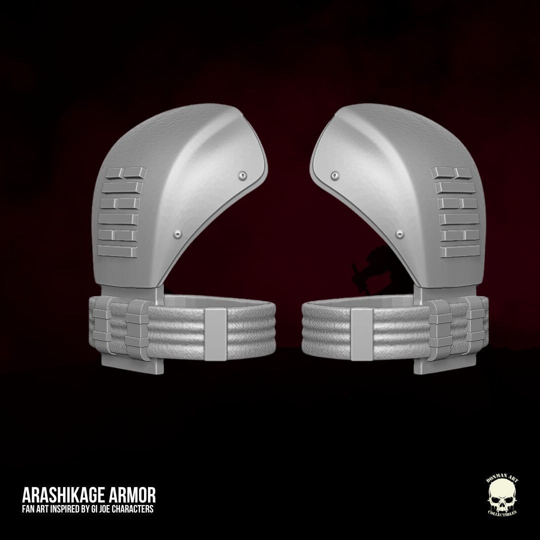 Arashikagi Armor Fan Art 3D printable File For Action Figures  3D print model_18