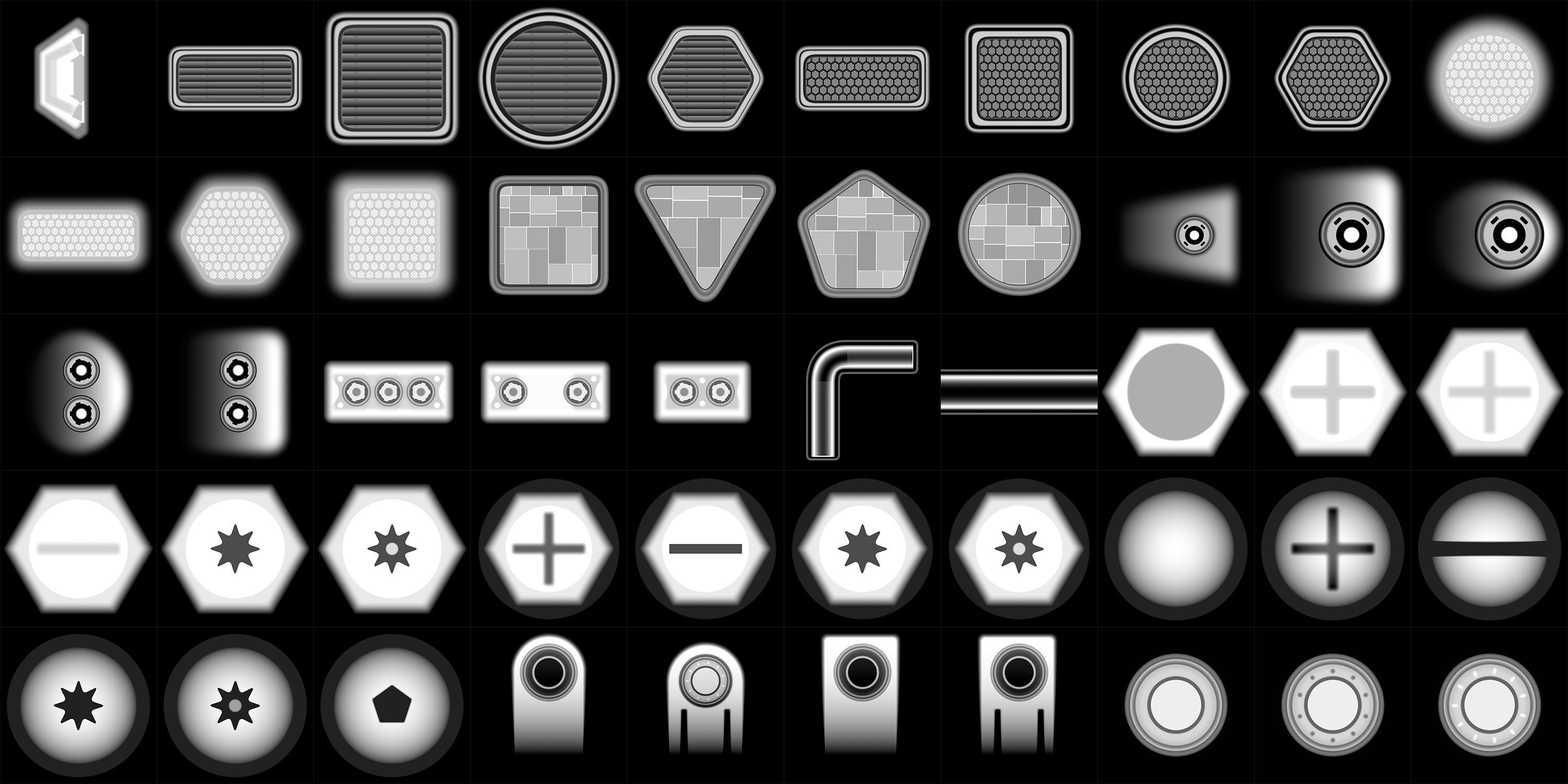 Hard-Surface Alphas  Vol1 Texture_1