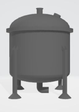 Reactor CSTR RATB Tank free 3D model | CGTrader