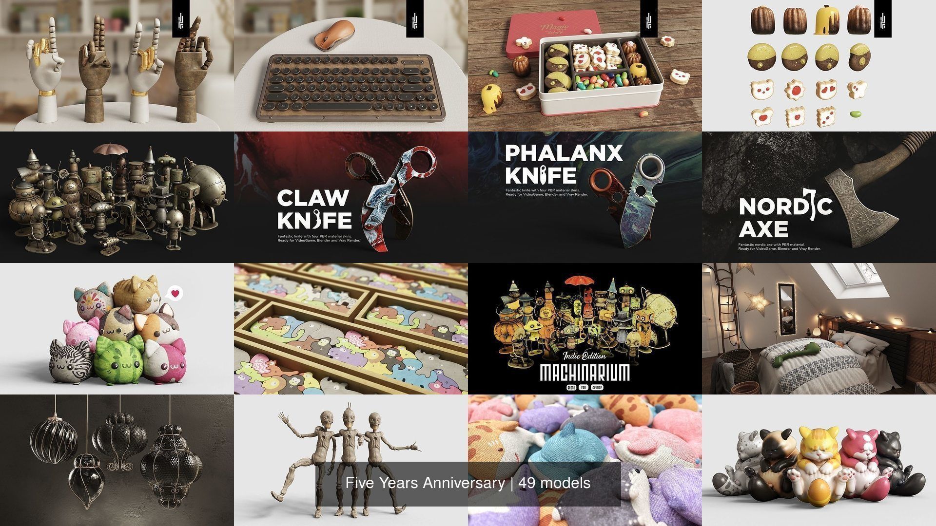 Five Years Anniversary 3D Model Collection_37