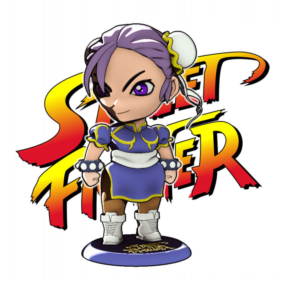 Chun-Li Street Fighter II 3D print model_5
