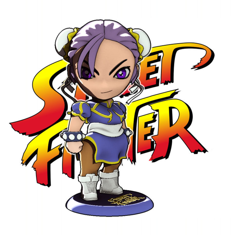 Chun-Li Street Fighter II 3D print model_3