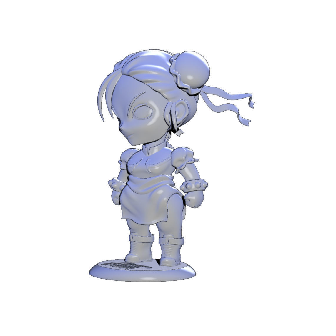 Chun-Li Street Fighter II 3D print model_10