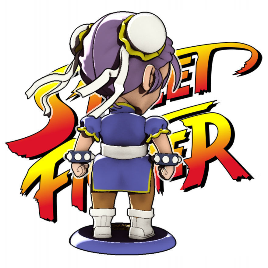 Chun-Li Street Fighter II 3D print model_1