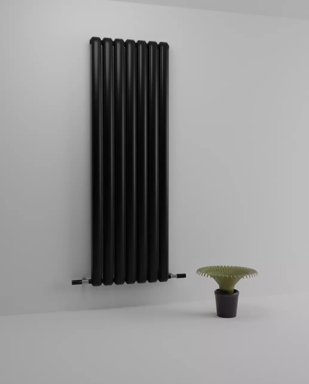 Radiator in the bathroom low-poly model 3D Low-poly 3D model_0