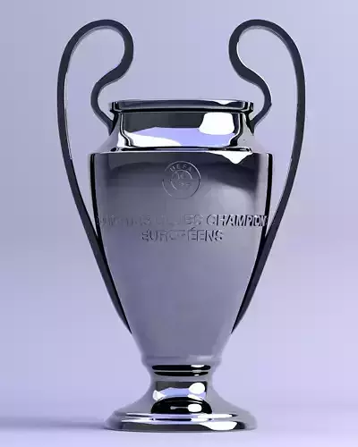The UEFA Champions League trophy 3D model