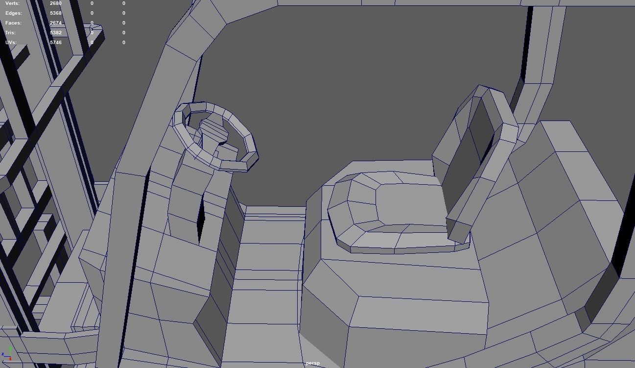 Low Poly Forklift 01 Low-poly 3D model_12