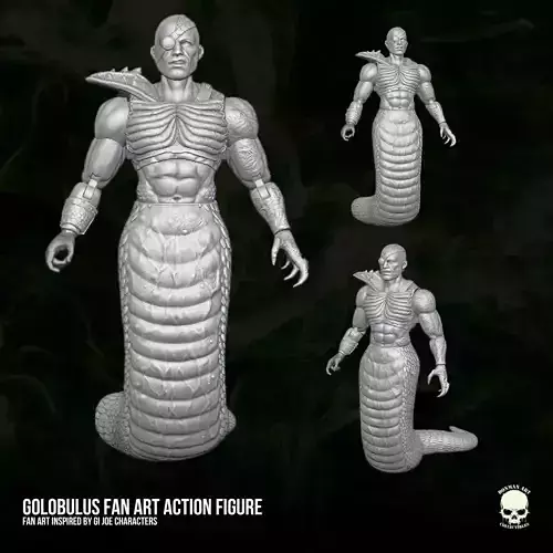 Golobulus Fan Art 3D printable full action figure