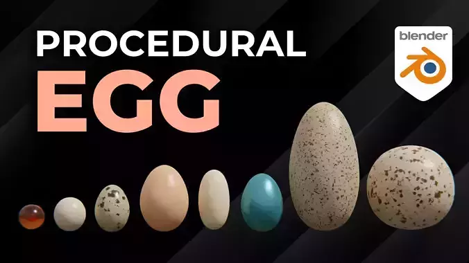 Egg Geometry Nodes Free low-poly 3D model