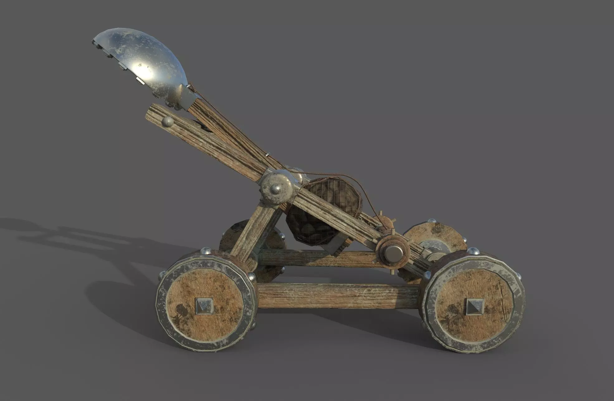 Catapult Low-poly 3D model