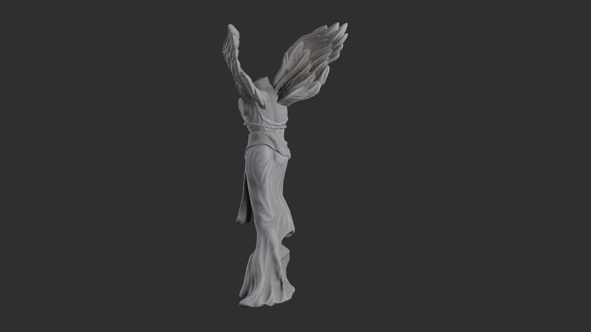 Nike Goddess of Victory statue Free low-poly 3D model_2