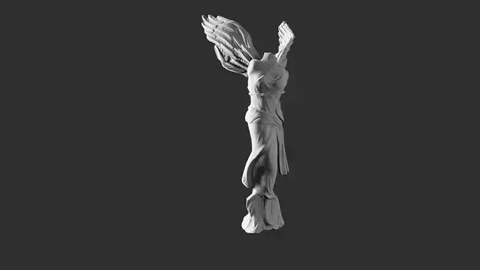 Nike Goddess of Victory statue Free low-poly 3D model