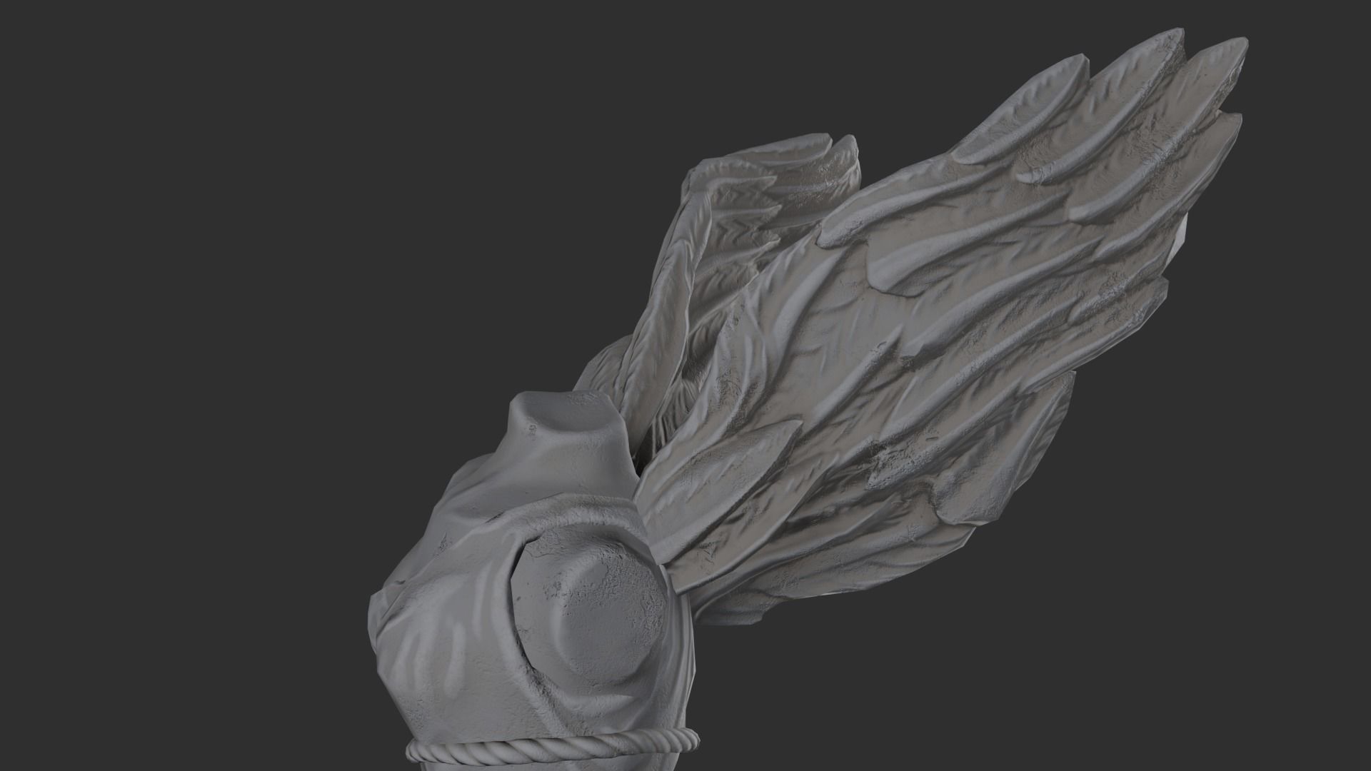 Nike Goddess of Victory statue Free low-poly 3D model_4