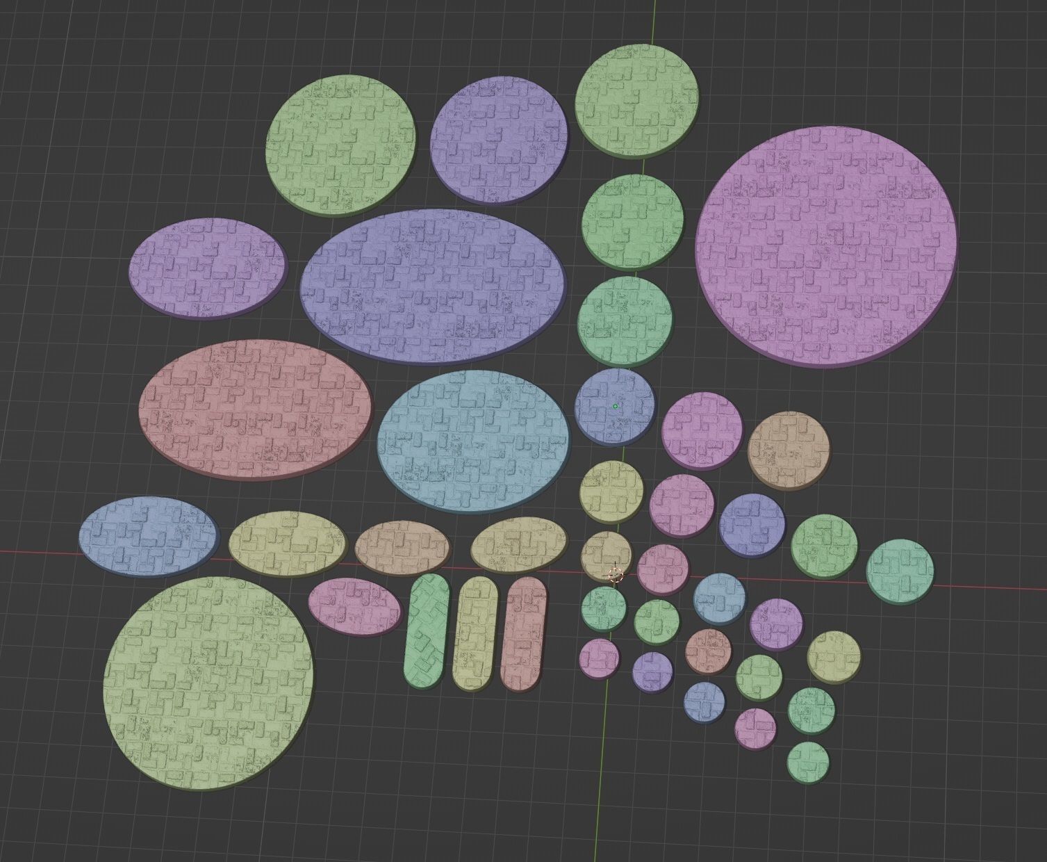 HD Base Set 11 - Brick Paving 2 3D print model_6