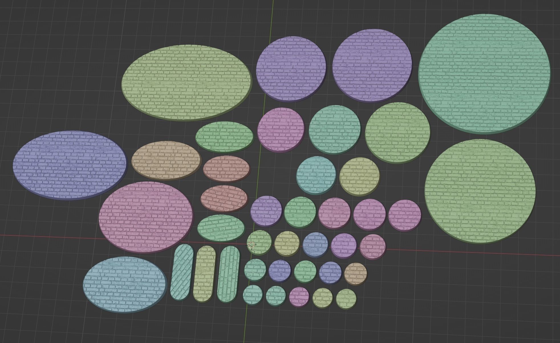 HD Base Set 12 - Brick Road  3D print model_7