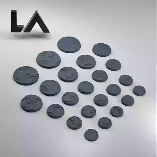 HD Base Set 13 - Damaged Concrete  3D print model