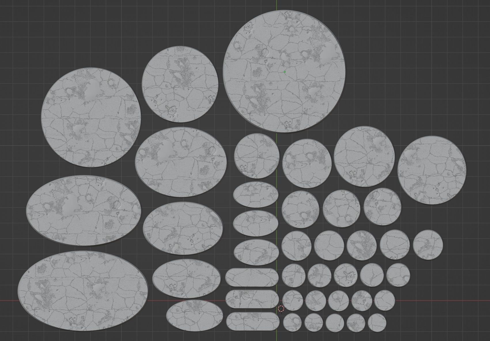 HD Base Set 16 - Damaged Road  3D print model_6