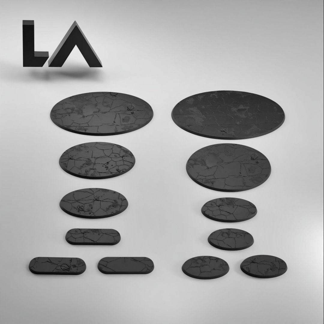 HD Base Set 16 - Damaged Road  3D print model_4