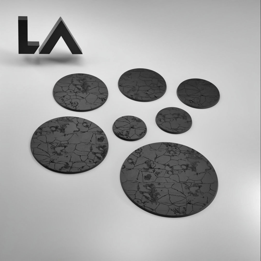 HD Base Set 16 - Damaged Road  3D print model_1