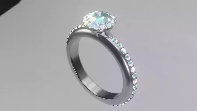 Diamond ring Flower Setting