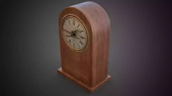 Wooden table clock