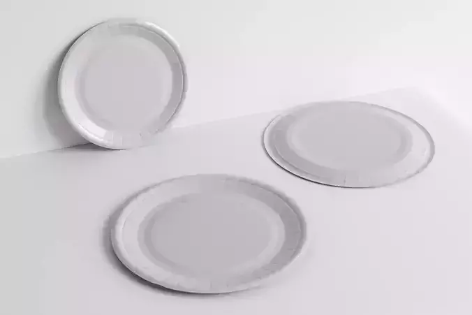Paper plate 3D model