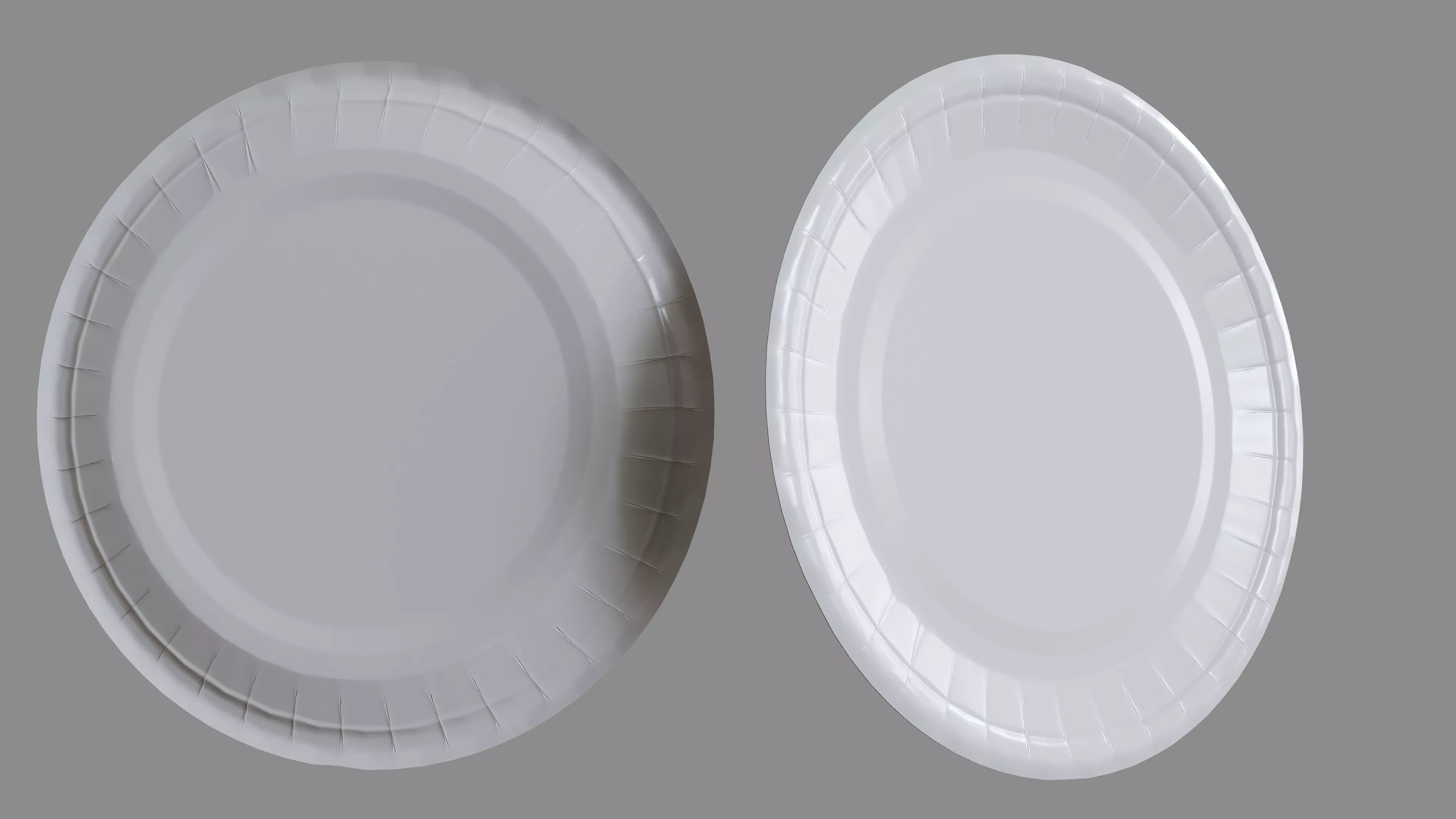 Paper plate 3D model_1