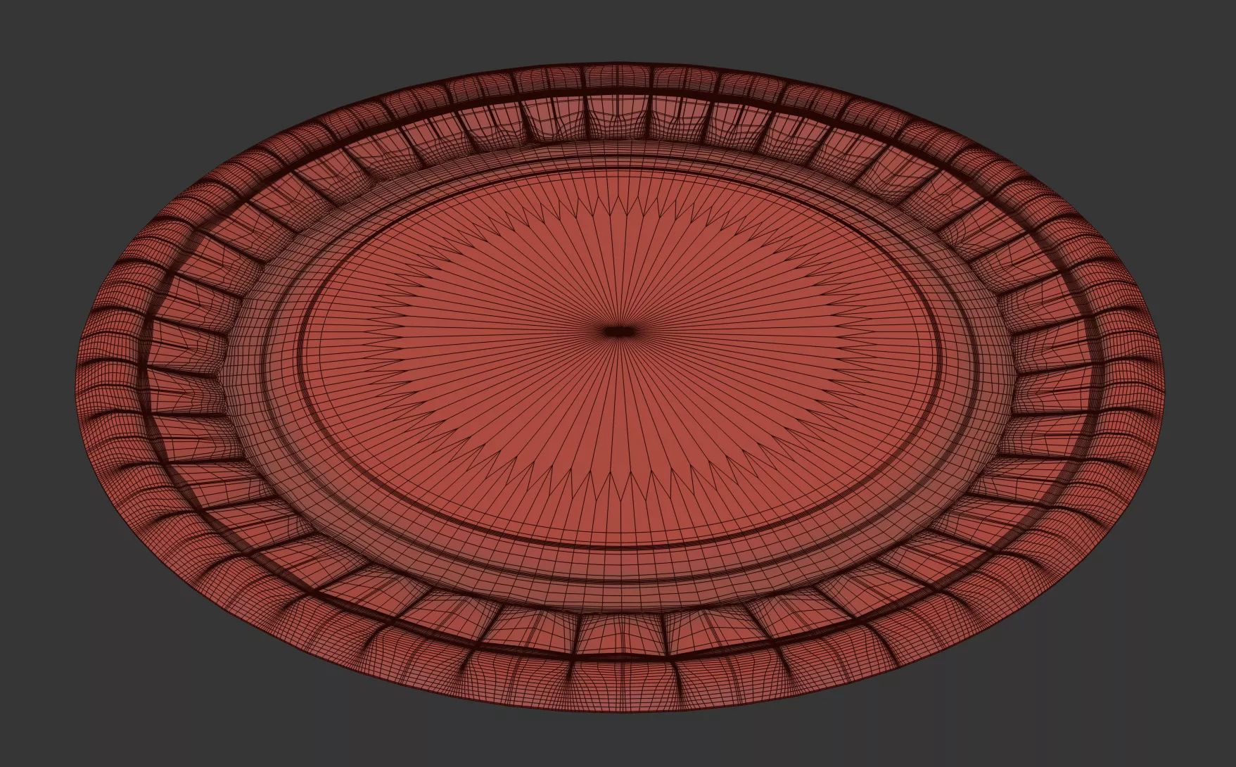 Paper plate 3D model_2