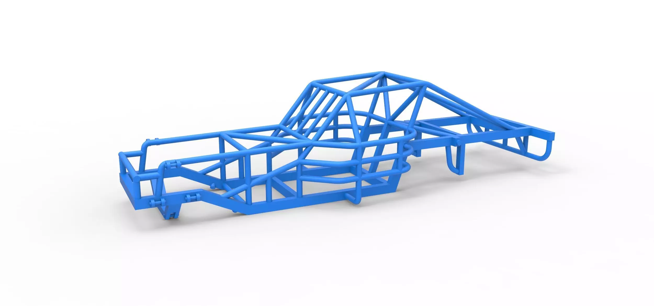 Frame of Outlaw Figure 8 Modified stock car Scale 1 to 25 3D print model
