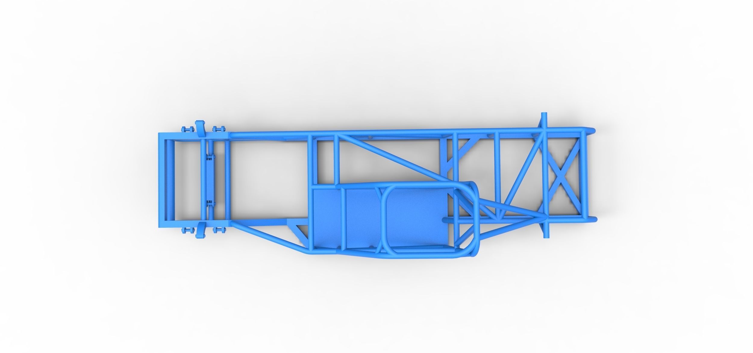 Frame of Small Block Supermodified race car Scale 1 to 25 3D model 3D ...