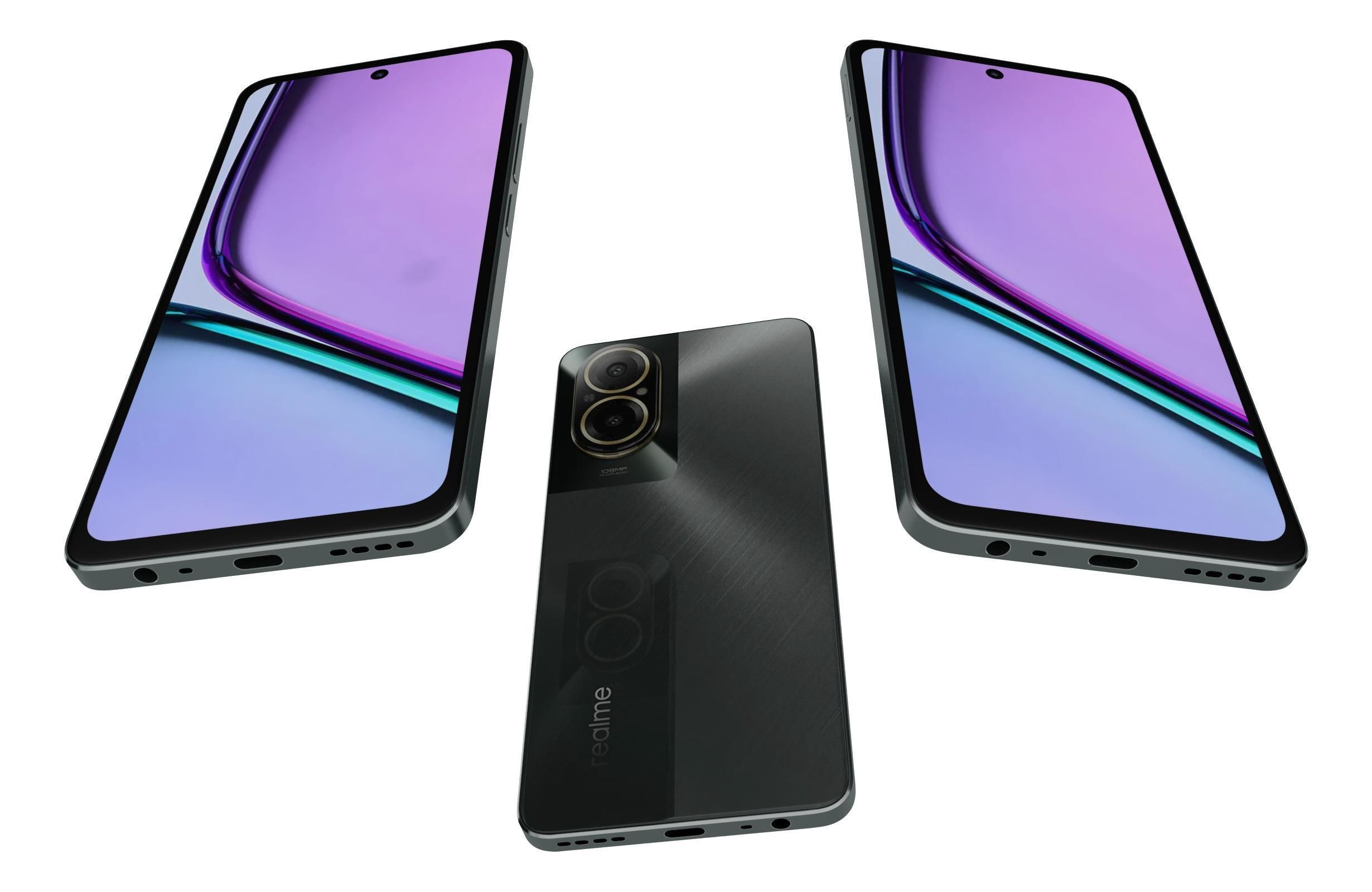 Realme C67 4G Black 3D model_2