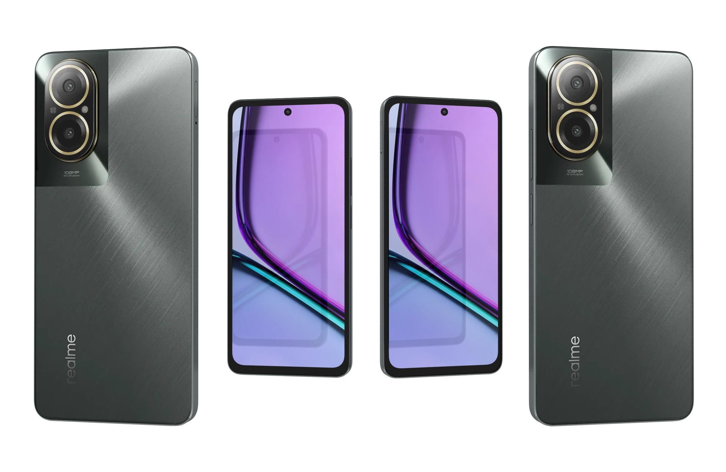 Realme C67 4G Black 3D model_3