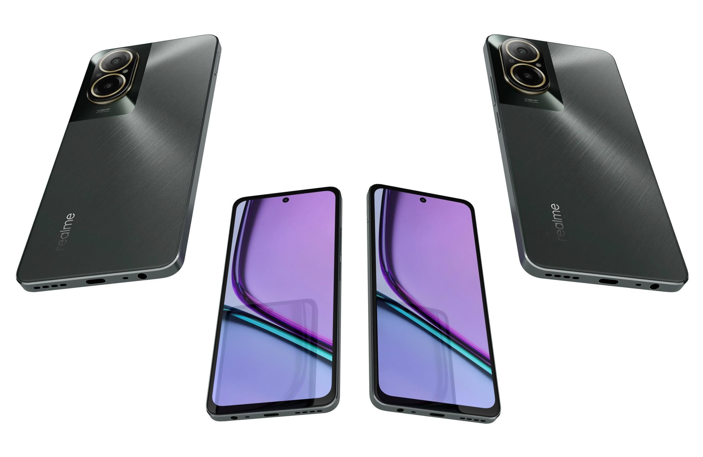 Realme C67 4G Black 3D model_5